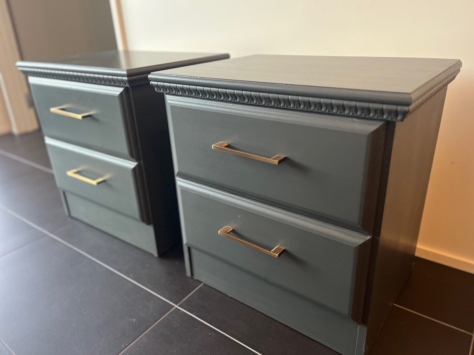 Refurbished bedside tables